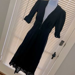 Like NEW Reformation Size 4 Black Peasant Style Maxi Dress